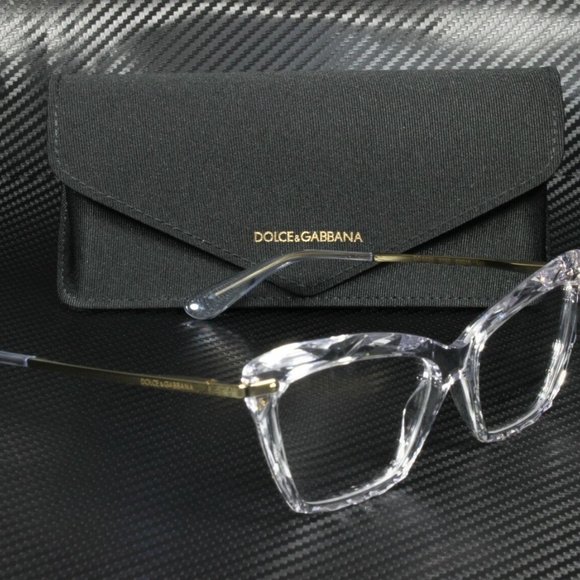 Dolce & Gabbana Crystal Stunning 53mm Eyeglasses - Picture 3 of 5